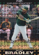 2007 (ATHLETICS) Topps Chrome X-Fractors #155 Milton Bradley