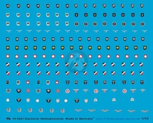 Peddinghaus 1/10 Stahlhelm German Steel Helmet Insignia WWII [Decal] 4441 - Picture 1 of 1