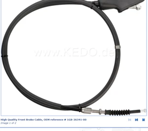 High Quality Front Brake Cable YAMAHA TT500 -78, OEM reference # 1G8-26341-00 - Picture 1 of 3