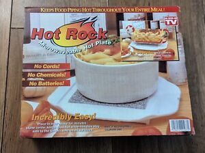 Hot Rocks - Microwavable Hot Rock Plate - Granite - Boxed and Unused