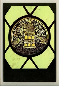 Glass Related postcard Stained Glass Window Holy Cross Church Byfield England UK - Picture 1 of 2