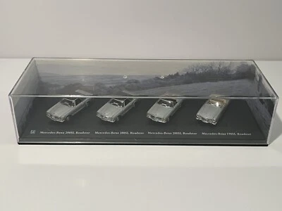 Hongwell 1/72 Mercedes-Benz 280SL Roadster 4 autos en estuche con paisaje de fondo Foto 1 de 4