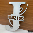 Personalized 12" Brushed Aluminum Monogrammed James Sign for Door or Wall