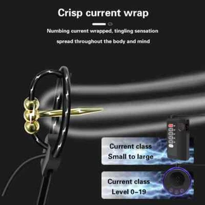 Electric Electro Metal Male Penis Enhancer Plug E-stim Spreader Dilator Device - Picture 1 of 14