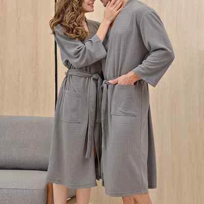 HABO Bademantel Damen Herren Frottee Warm Kuschelig Weich Baden Schwimmen Dusche - Bild 1 von 4