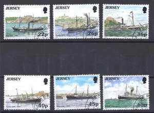 TRIKOT, 2001, POSTPAKET SCHIFFE, SG 973-78, FEIN GEBRAUCHT, KATZE 6£ - Bild 1 von 1