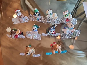 Hallmark Keepsake Cool Decade Ornaments 2000-2009 Minus 2008 No Boxes  1 Repaint - Picture 1 of 4