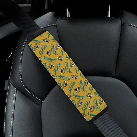 2pcs Jacksonville Jaguars Car Seat Belt Pad Shoulder Pad Cover Comfortable Cover