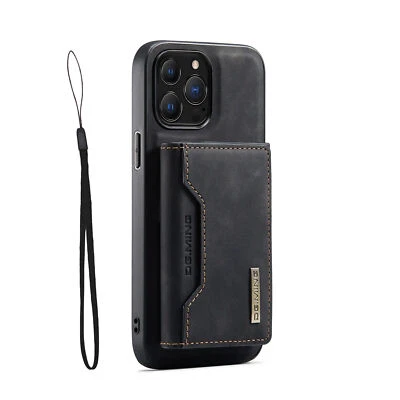 Funda de cuero para iPhone - Cubierta trasera desmontable 2 en 1 - Funda tipo billetera y tarjetero Foto 1 de 4