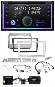 JVC Lenkrad USB 2DIN DAB Bluetooth CD Autoradio für Opel Zafira Astra H Corsa D - Bild 1 von 12
