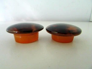 ANTIQUE FAUX TORTOISE SHELL SNUFF PILL BOX SET - Picture 1 of 5