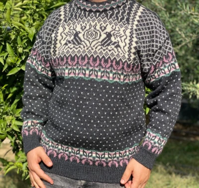 Classic Vintage Dale Of Norway HandCrafted Knit Sweater Cardigan Size XL - Image 1 of 4