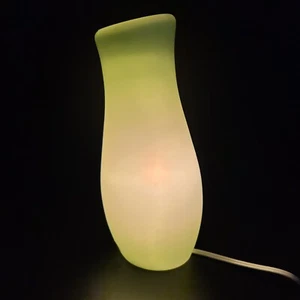 Retro Vintage Ikea Mylonit Glass Lamp Green Light Bedside Side Table 1990’s - Picture 1 of 11
