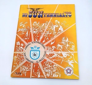 SUN BOWL FOOTBALL PROGRAM - 1975 - KANSAS vs PITTSBURGH PITT - TONY DORSETT - Picture 1 of 2