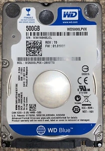 XBOX ONE S SLIM INTERNAL HARD DRIVE 500GB REPLACEMENT WD SATA WESTERN DIGITAL - Picture 1 of 1