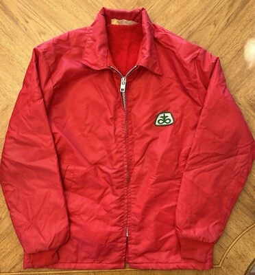 Chaqueta cortavientos roja vintage Scupper Jack para hombre estilo semillas pioneras de colección Foto 1 de 4