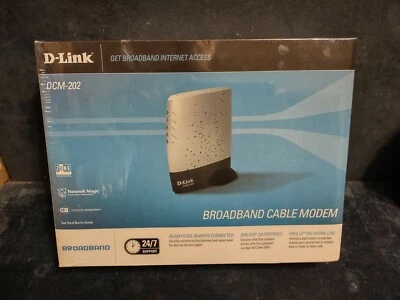 D-Link DCM-202 DOCSIS 2.0 USB Broadband Ethernet Cable Modem New in Box nos - Image 1 of 4