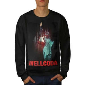 Wellcoda Freedom Gitarre Freedom Herren-Sweatshirt - Bild 1 von 5