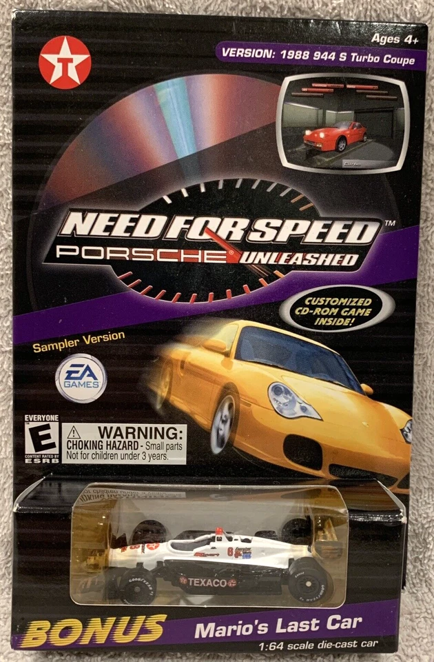 Texaco Need for Speed Porsche Unleashed Bonus Mario's Last Car 1 64
