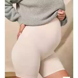 BLANQI Everyday Maternità Supporto Pancia Pantaloncino Bambina S PICCOLO NUDO PALLIDO NUOVO - Foto 1 di 3