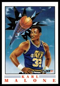 1991-92 Fleer Insert Karl Malone Utah Jazz #5