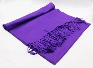 New Elegant Soft Long PASHMINA SCARF/WRAP/SHAWL-- Purple - Picture 1 of 5