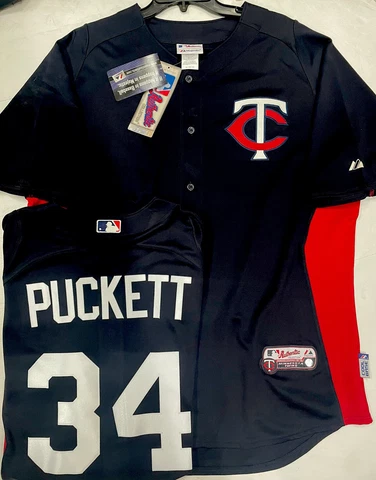 Kirby Puckett Authentic Majestic Twins Jersey Sz XL New Mens Cover