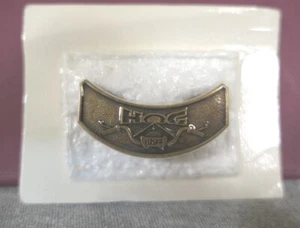 NUOVO Ottone 1994 Harley Davidson Gruppo Proprietari HOG Bici Gilet Giacca Rocker Pin 1,5" - Foto 1 di 4