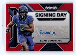 2023 Panini Prizm Draft Picks Emari Demercado #SD-EDE Signing Day Auto /99 - Picture 1 of 2