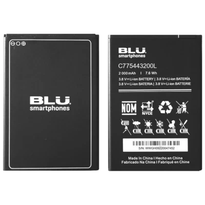 BLU Studio C5L C0050, C0111 C051LL Оригинальный OEM аккумулятор BLU C775443200L 2000 мАч - Изображение 1 из 4