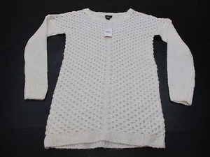 Nuevo suéter túnica RUE 21 para mujer talla S informal tejido a ganchillo marfil - Imagen 1 de 7