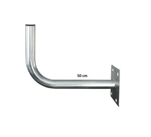 Satellite Dish Wall Mount Bracket L Arm Antenna Galvanised Steel 50cm 500 mm - Picture 1 of 3