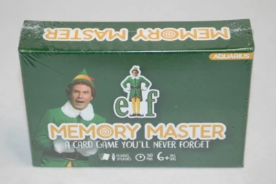 Elf Memory Master Card Game by Aquarius - 4 Players Ages 6+ NEW SEALED - Image 1 of 4