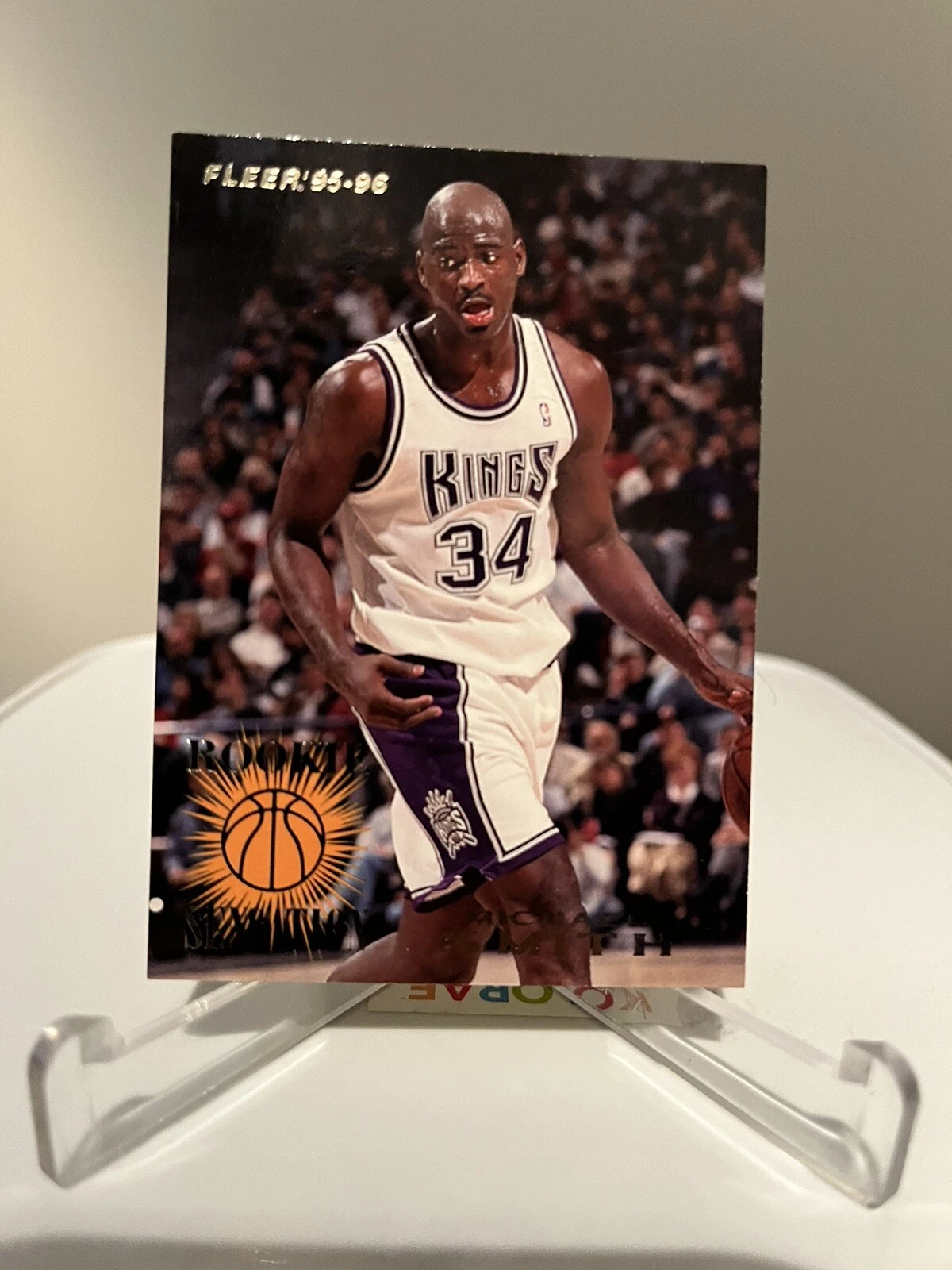 1995-96 Fleer Michael Smith Rookie Sensation Insert Card #14 - Sacramento Kings