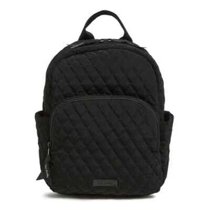 Vera Bradley Essential Compact Backpack Classic Black Microfiber NWT - Picture 1 of 2