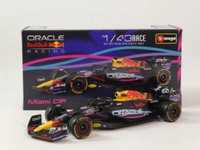 Burago Red Bull RB19 Max Verstappen World Champion 2023 1/43 18-38082#1-MIAMI - Immagine 1 di 4