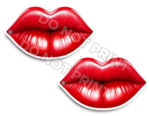 Labios para besar - pegatinas Smooches calcomanías troqueladas espeluznantes - BOCA solo 33411 - Imagen 1 de 3