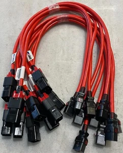 Lot of 10 Zonit  locking power cord zLock-zC20-12-aC19-1m RD FREE SHIPPING - Picture 1 of 5