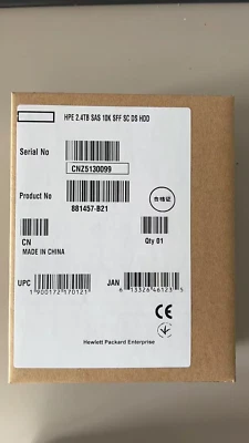 NEW 881457-B21 881507-001 HPE 2.4TB 12G SAS 10K 2.5" SFF 512e DS HDD Hard Drive - Image 1 of 4