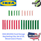 IKEA BEVARA Lebensmittelaufbewahrungstasche Dichtclip, 26er Set, gemischte Farben Kunststoff