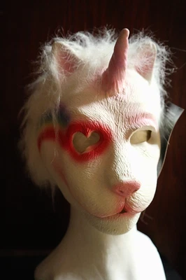 Cat Unicorn - Zagone Studios "Unicorn Cat" Handmade Mask - Image 1 of 4