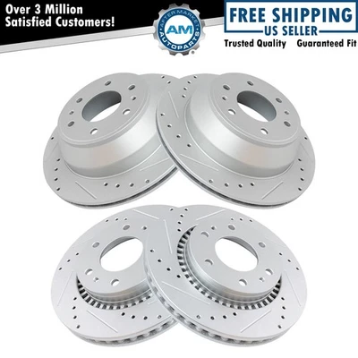 Juego de rotores de freno delanteros y traseros para Buick Chevrolet GMC Isuzu Foto 1 de 4