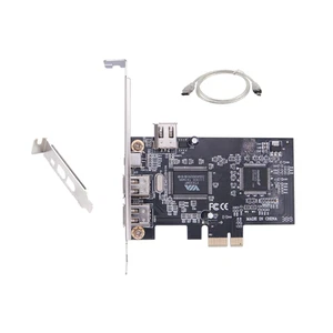 PCIE FireWire Card, PCI Ex1 to External IEEE 1394 Adapter Controller 4 Ports - Photo 1/11