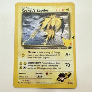 Rocket’s Zapdos 15/132 Celebrations Classic Collection Pokémon Card NM 2022 - Picture 1 of 2
