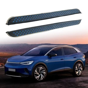 Fits for VW ID.4 2021-2025 Running Boards Side Steps Pedals Nerf Protector Bar - Picture 1 of 24