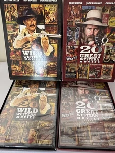 20 Wild Western Movies & 20 Great Western DVD John Wayne Roy Rogers New - Bild 1 von 12