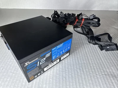 Sea Sonic S12III-650 80 PLUS Bronze 650W ITE Power Supply - Black (SSR-650GB3) - Image 1 of 4