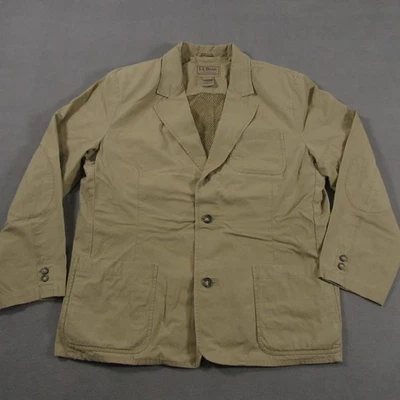 De colección LL Bean Granero Forrado Tareas Chaqueta Hombres 42 Corto Beige Country Ropa de Trabajo Pesca Foto 1 de 4