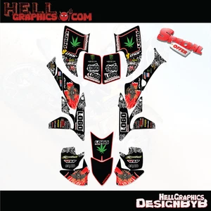 4 Honda TRX 450R TRX450R 2005-2008 06 2007 Graphics Kits Decals Stickers Skull - Bild 1 von 1