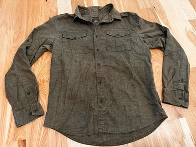 prAna Shirt Mens M Green Midweight Long Sleeve Outdoor Button Up Shirt - Image 1 of 4